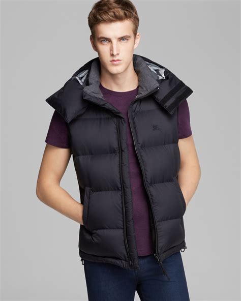 burberry puffer vest men's.